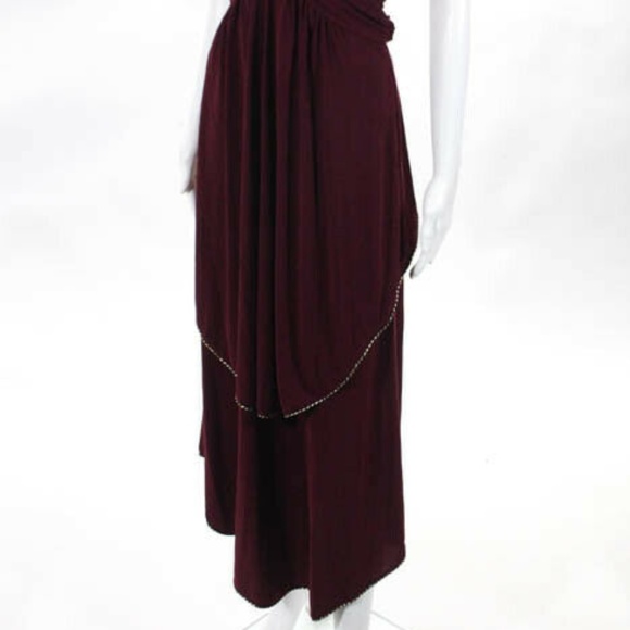 Marc By Marc Jacobs burgundy VNeck Halter piped sm - Picture 2 of 8